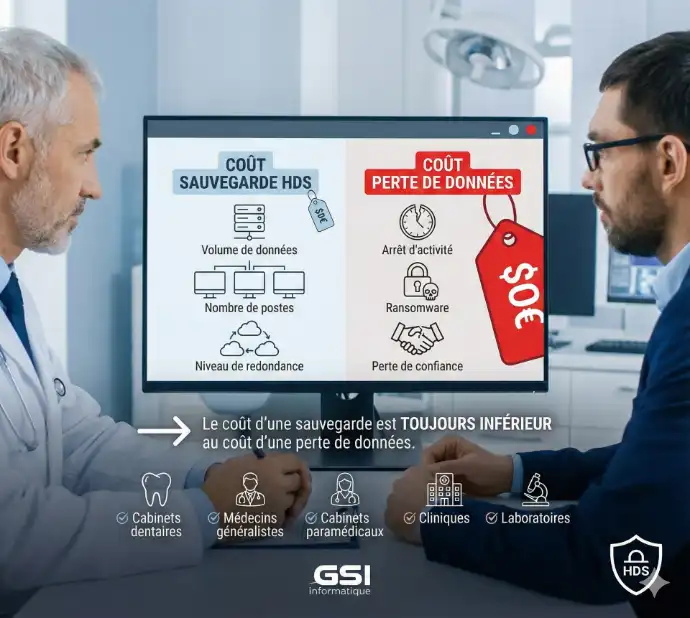 Combien coûte une sauvegarde HDS ?